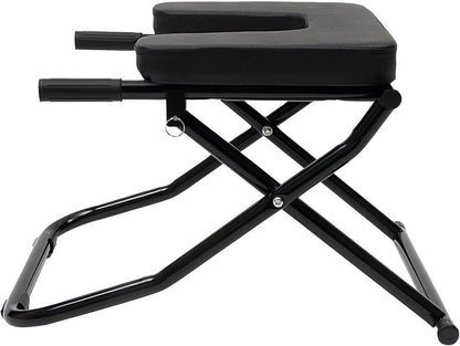 Yoga Headstand Bench Exercise Workout Fitness Training Chair Stand Equipment Black