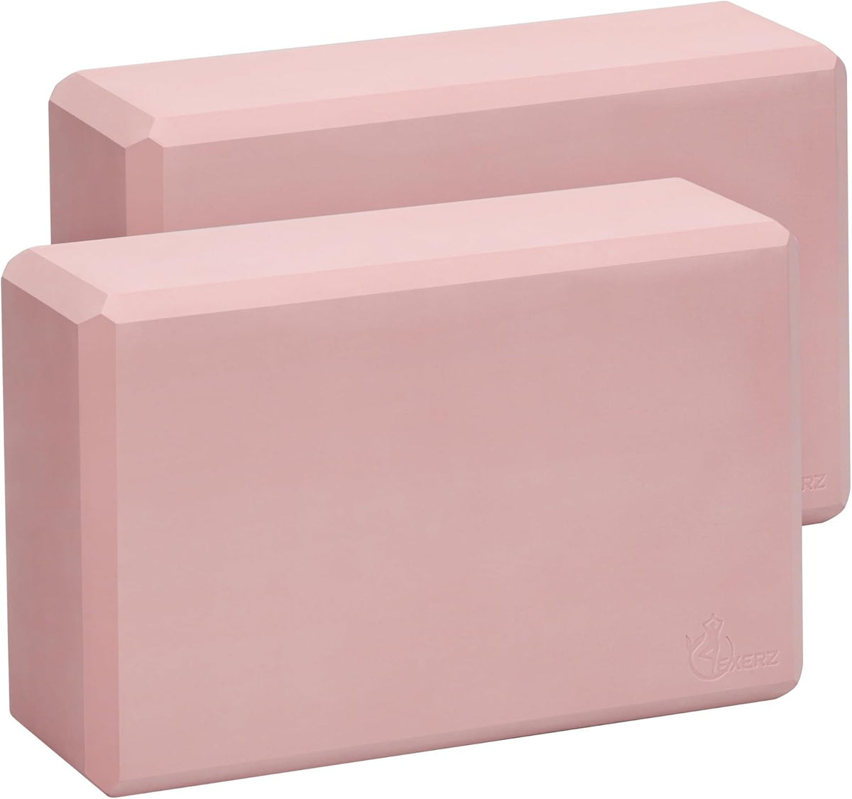Yoga Blocks 2 pack, Gym Blocks, Exercise Workout Fitness Bricks, Pilates Stretch Handstand Non-Slip