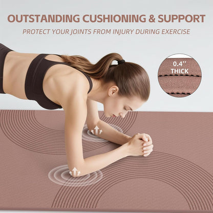Extra Large Yoga Mat, 72"x36" 10MM Thick POE Non Slip Exercise Mat