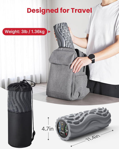 Vibrating Foam Roller for Exercise,5 Vibration Speeds,Rechargeable