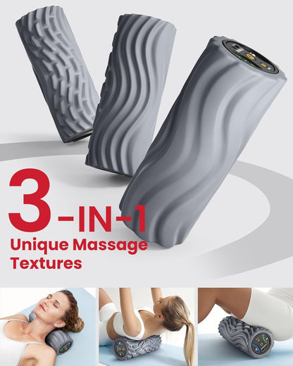 Vibrating Foam Roller for Exercise,5 Vibration Speeds,Rechargeable