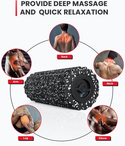 Vibrating Foam Roller for Exercise,5 Vibration Speeds,Rechargeable
