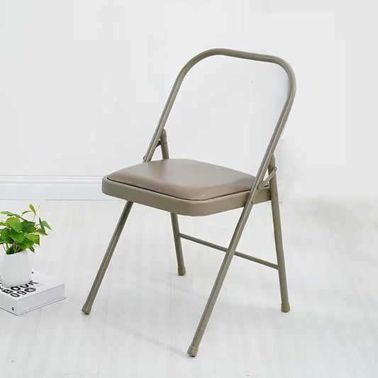 Metal Yoga Chair,Iyengar Auxiliary Chair,Folding and Portable Reinforced Yoga Chair,Backless Chair Yoga Chair Prop Balance Training,Brown