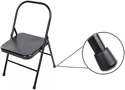Metal Yoga Chair,Iyengar Auxiliary Chair,Folding and Portable Reinforced Yoga Chair,Backless Chair Yoga Chair Prop Balance Training,Brown