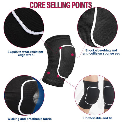 Volleyball knee pads/elbow pads, soft and breathable, suitable for football, basketball, yoga, running, cycling exercises, and suitable for both men, women, and children.