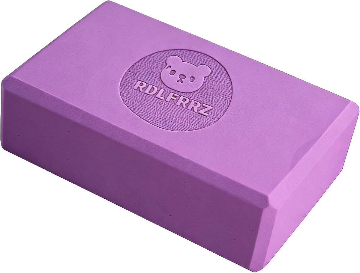 Premium Yoga Blocks - Non-Latex EVA Foam with Non-Slip Grip & Beveled Edges - Multiple Colors Available - Ideal for Yoga, Pilates, Meditation - Boost Stability, Balance and Deep Stretching