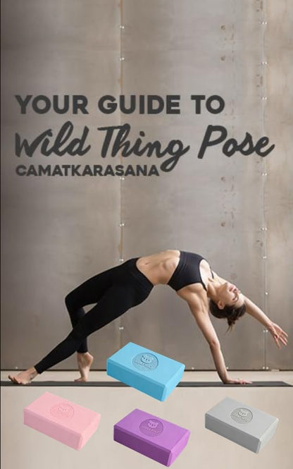 Premium Yoga Blocks - Non-Latex EVA Foam with Non-Slip Grip & Beveled Edges - Multiple Colors Available - Ideal for Yoga, Pilates, Meditation - Boost Stability, Balance and Deep Stretching