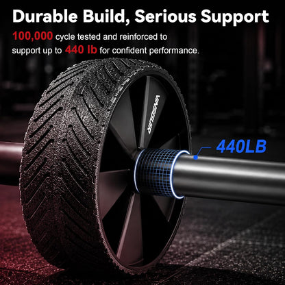 Ab Roller Wheel for Home Gym, Core Strength Workout Equipment for Men Women