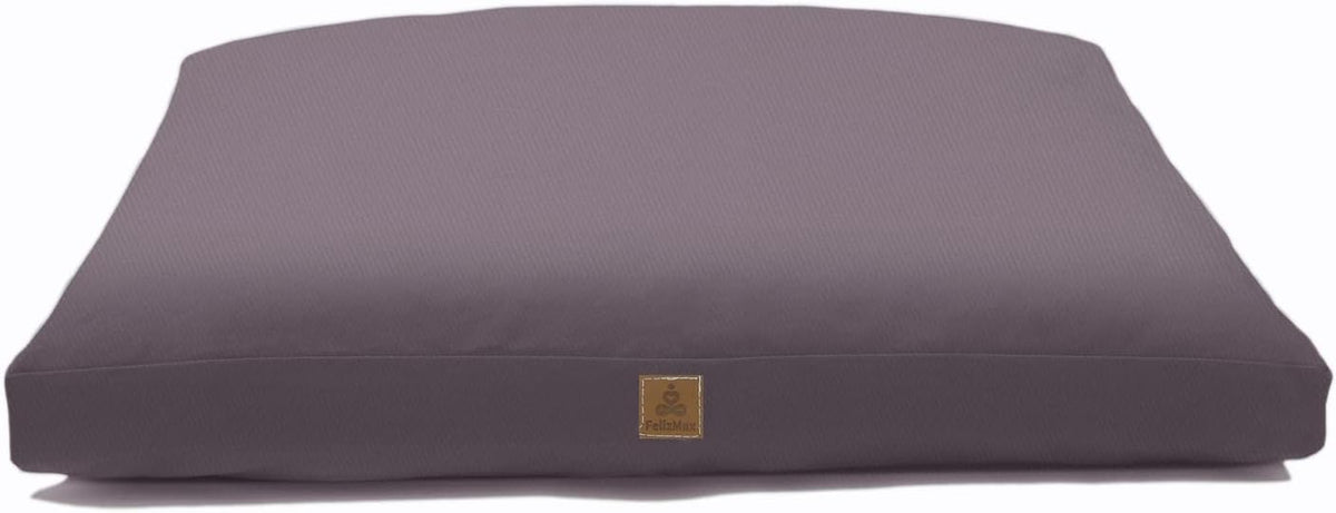 Zabuton Meditation Mat (36"×28"×2") Luxurious Meditation Cushion for Kneeling Sitting Large Floor Pillow Zafu/Bench-Washable Cotton Cover 100% Organic Cotton Filling (White)