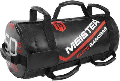 50lb Elite Fitness Sandbag Package w/ 3 Removable Kettlebells - BK