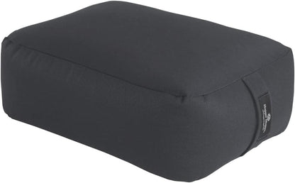 Zen Meditation Cushion - Wider Base, Use Horizontally or Vertically, Buckwheat Filled, Durable Fabric, Handmade in USA