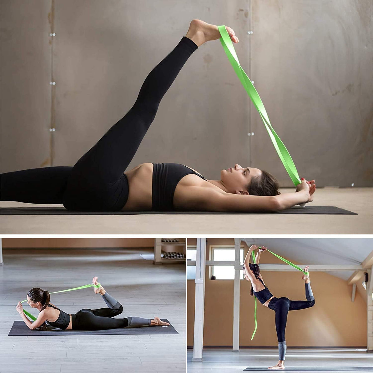 Yoga Blocks Yoga Strap Set EVA Yoga Blocks with Strap for Yoga Pilates Meditation