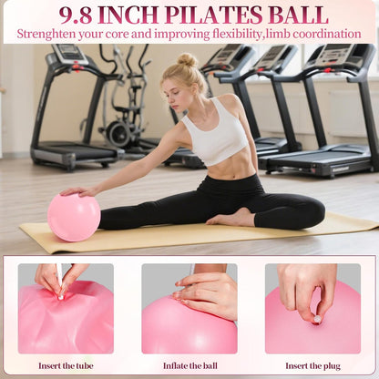 Pilates Essentials Kit for Women 15 Pcs Pilates Set for Home Workouts