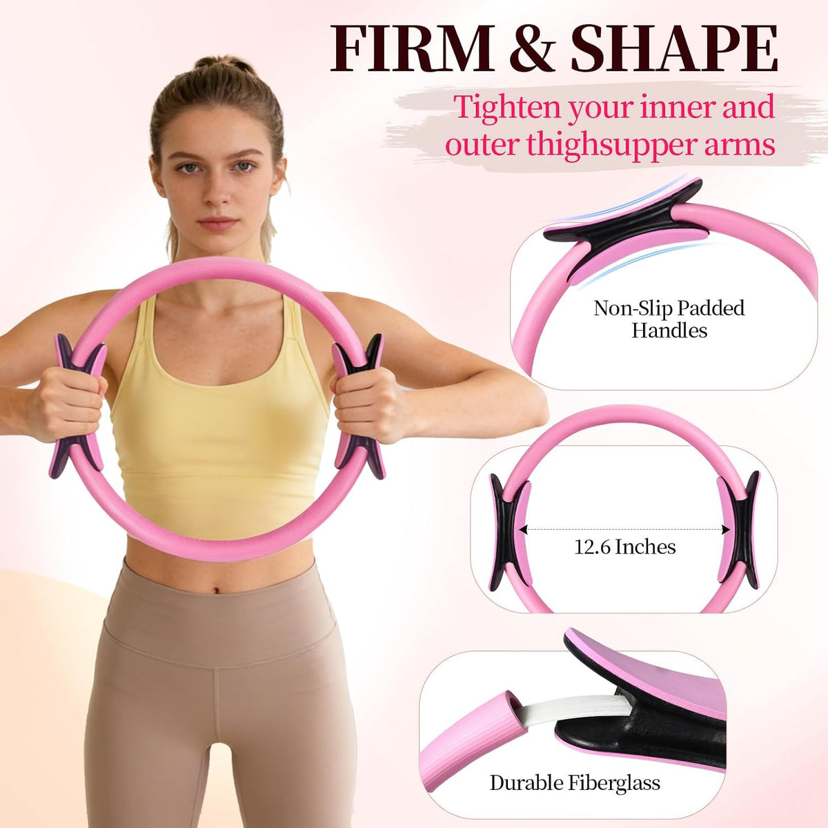 Pilates Essentials Kit for Women 15 Pcs Pilates Set for Home Workouts