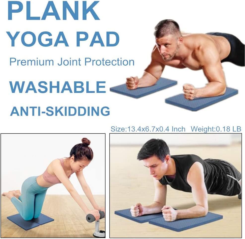 Exercise Knee Pad Cushion, 2 PCS Comfortable Non-slip Yoga Knee Pads Sports Balance Knees Pad Cushion, Extra Padding Yoga Mat Knees Support Pad Yoga Kneeling Pads for Protecting Knee Ankle Elbow Wrist