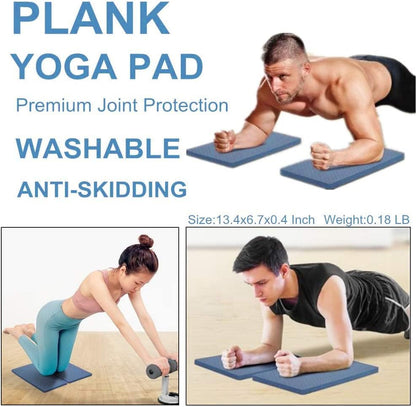 Exercise Knee Pad Cushion, 2 PCS Comfortable Non-slip Yoga Knee Pads Sports Balance Knees Pad Cushion, Extra Padding Yoga Mat Knees Support Pad Yoga Kneeling Pads for Protecting Knee Ankle Elbow Wrist