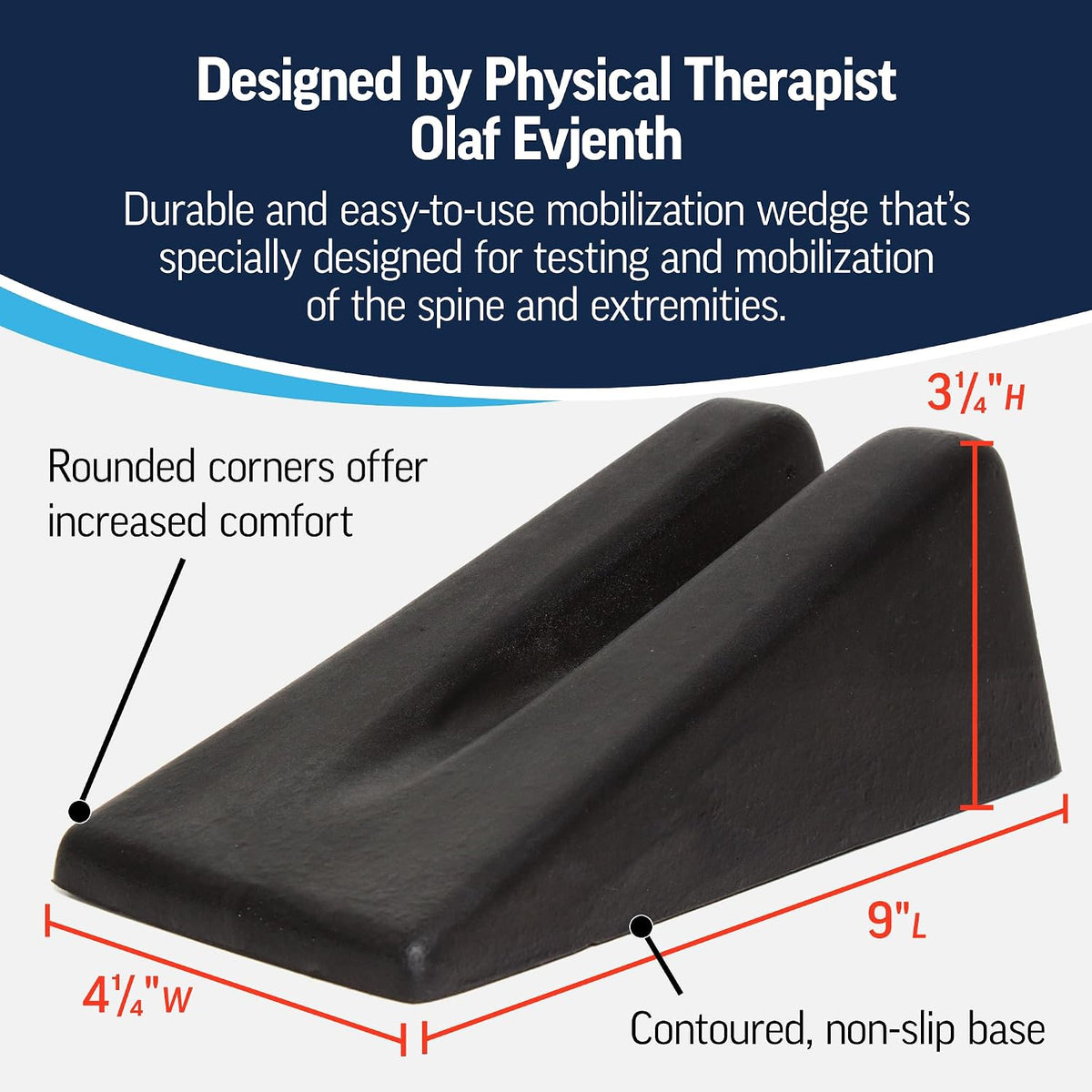 Original Norsk Mobilization Wedge – Black Physical Therapy Wedge