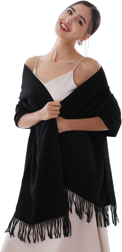 Winter Scarfs for Women Pashmina Shawls Wraps for Evening Dresses Large Warm Soft Scarves