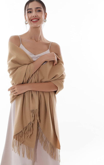 Winter Scarfs for Women Pashmina Shawls Wraps for Evening Dresses Large Warm Soft Scarves