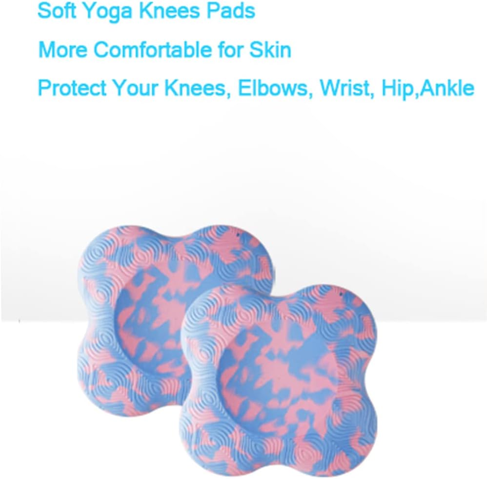 2 PCS Yoga Knee Pads Anti Slip Yoga Support Foam Pads for Women and Men, yoga kneeling pad for Protecting Knees Elbows Wrist Hands