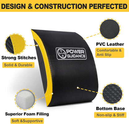 Ab Exercise Mat - Sit Up Pad - Abdominal & Core Trainer Mat for Full Range of Motion Ab Workouts
