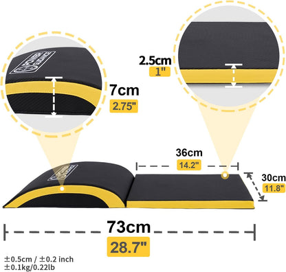 Ab Exercise Mat - Sit Up Pad - Abdominal & Core Trainer Mat for Full Range of Motion Ab Workouts