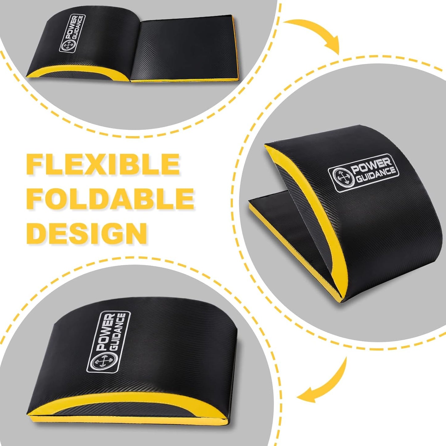 Ab Exercise Mat - Sit Up Pad - Abdominal & Core Trainer Mat for Full Range of Motion Ab Workouts