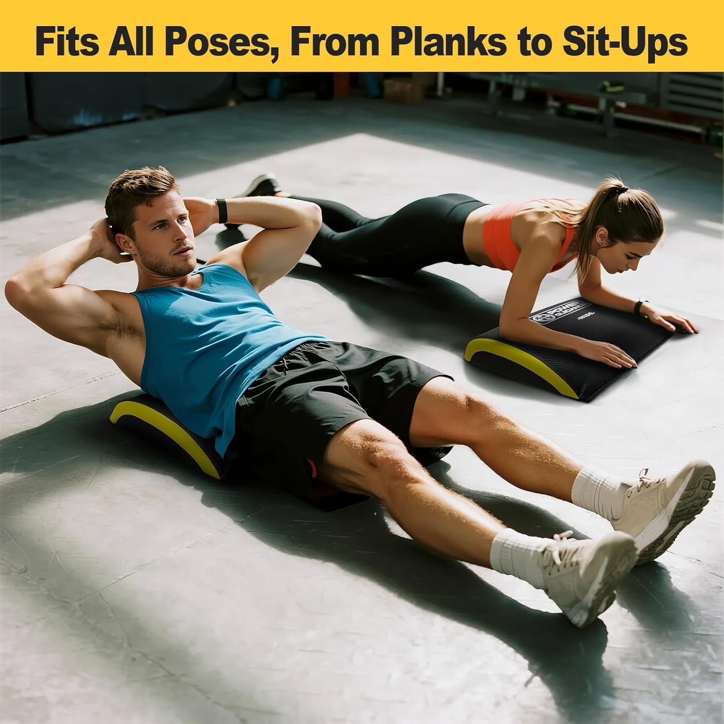 Ab Exercise Mat - Sit Up Pad - Abdominal & Core Trainer Mat for Full Range of Motion Ab Workouts