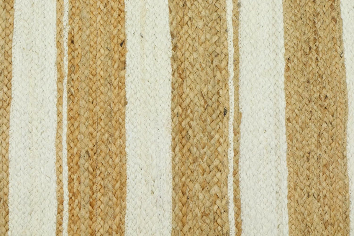 Kilim Area Rug 2x3 Flatweave Hand Braided Jute Offwhite Beige Design Handmade Boho Thick 0.27" Geometric Pattern Carpet Sisal Jute Rug Indoor Outdoor Use Rugs for Bedside, Kitchen, Yoga Mat - Colors A