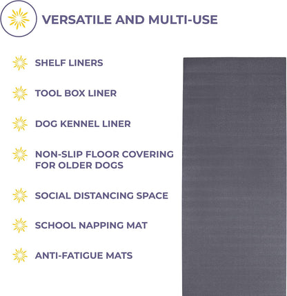 Voyage 5mm Thick Yoga Mat Roll, 50ft x 24in