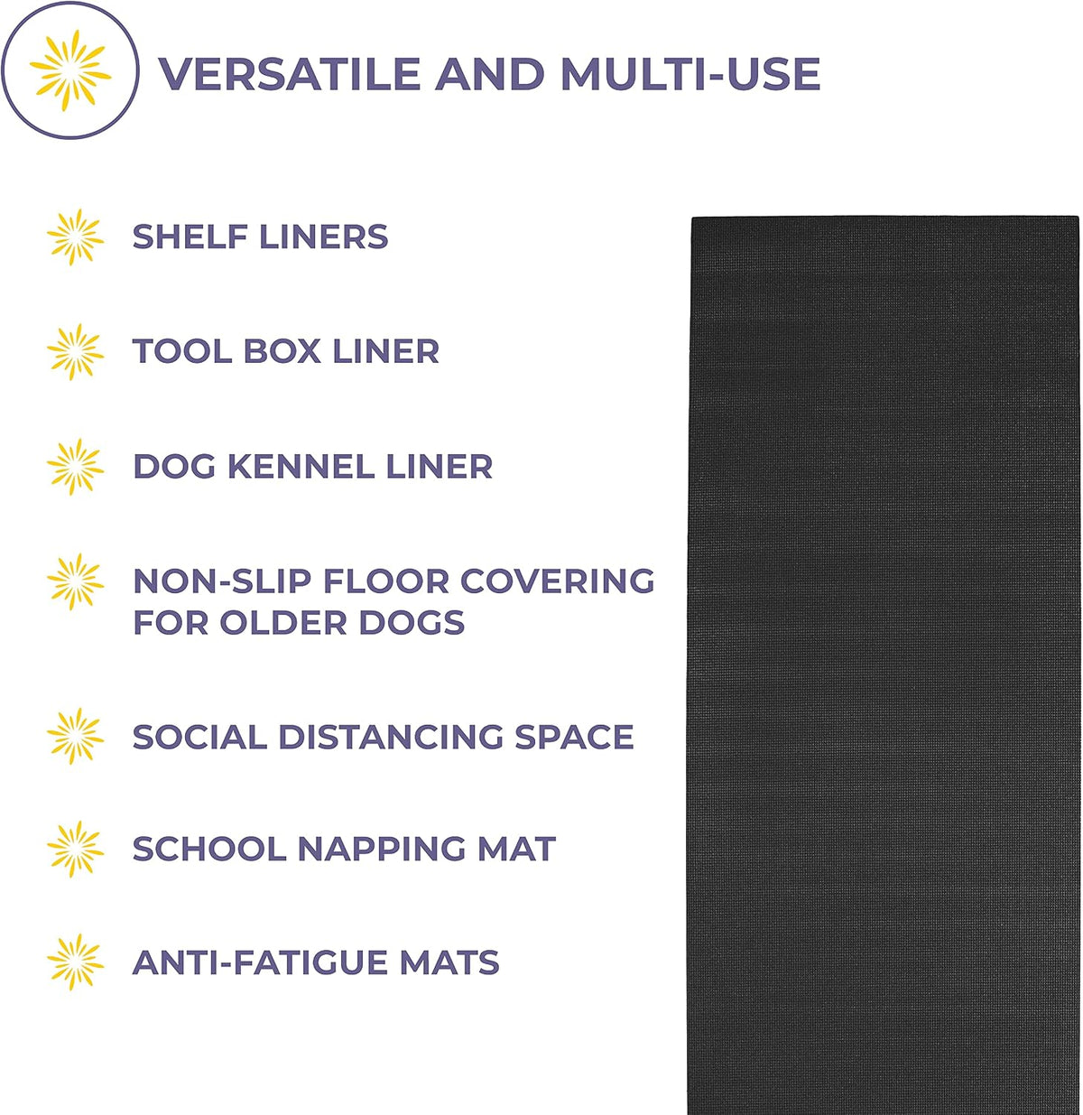 Voyage 5mm Thick Yoga Mat Roll, 50ft x 24in