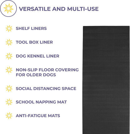 Voyage 5mm Thick Yoga Mat Roll, 50ft x 24in