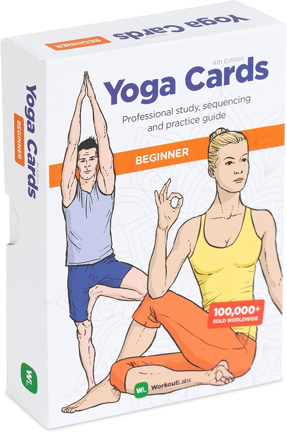 Yoga Cards – Beginner: Visual Study, Class Sequencing & Practice Guide with Essential Poses, Breathing Exercises & Meditation · Plastic Flash Cards Deck with Sanskrit