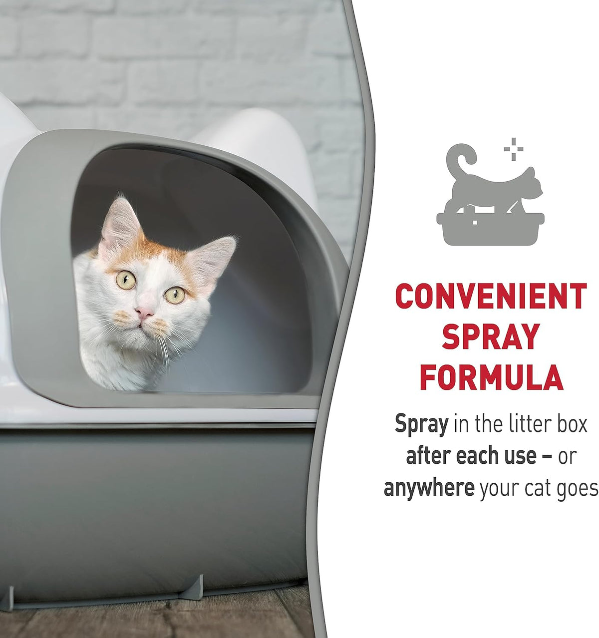 Litter Box Odor Destroyer, 24 Ounces, Eliminates Feces, Urine and Ammonia Odors from Cat Litter Box