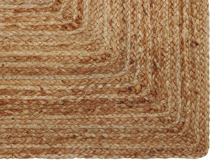 Jute Rug - Braided Handwoven 100% Jute Door Mat - 22x34 inches