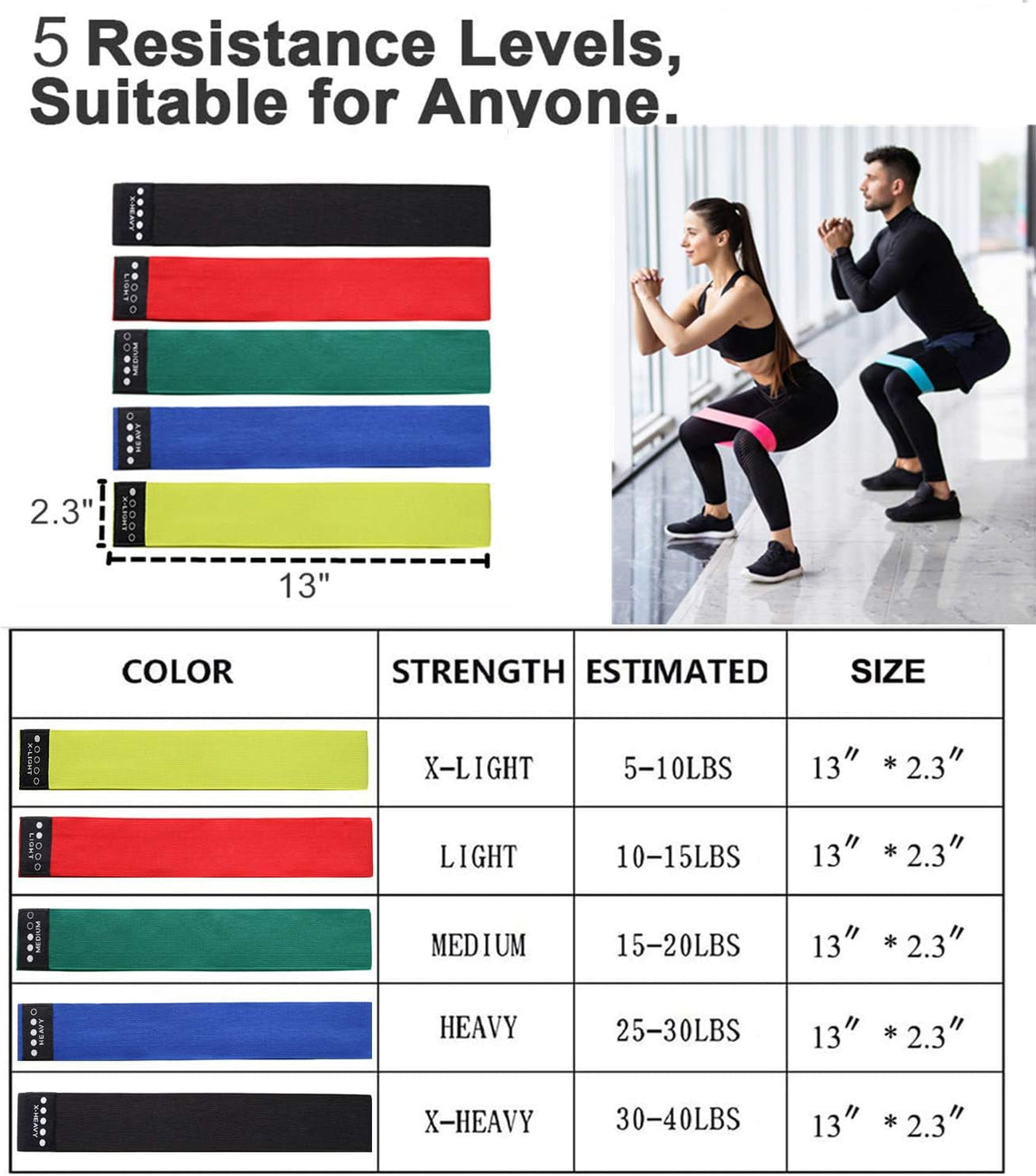Pilates Ring Circle Set - Workout at Home Workout Equipment Women - Booty Bands Stretching Equipment Pilates Mini Exercise Ball for Legs Arms and Thighs