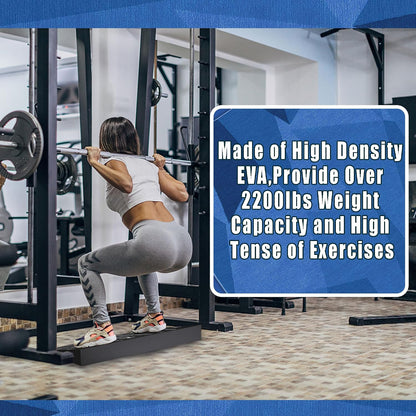 Squat Wedge Block One Piece: Heel Elevated Board for Lower Body Workout