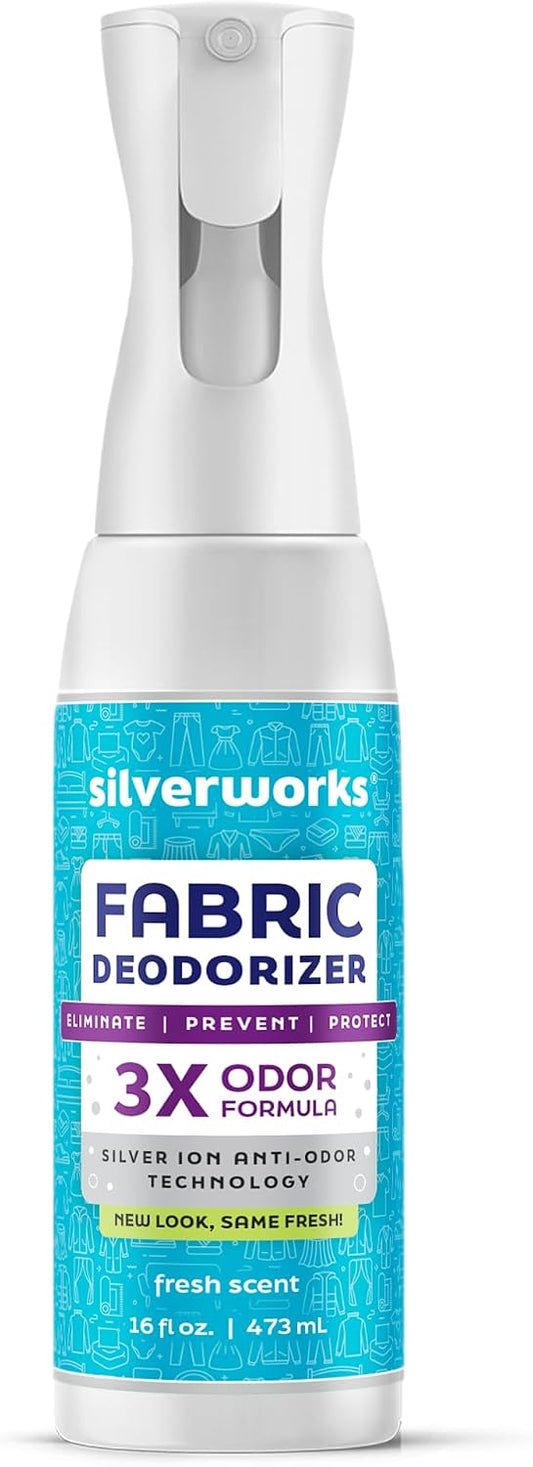 ! Fabric Spray Odor Eliminator For Home - Powerful, Natural Silver Ion Deodorizing Technology - Clothes, Furniture And Couch Deodorizer Odor Eliminator And Refresher Spray -16.9oz