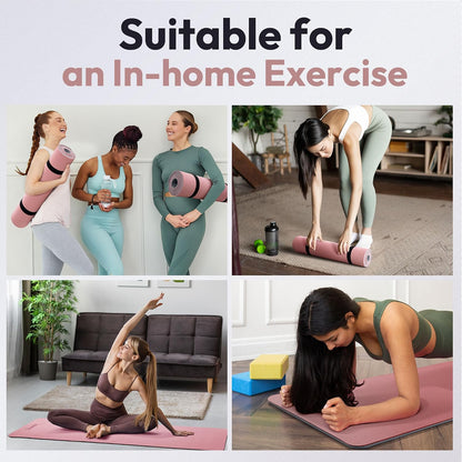 Non Slip Yoga Mat 72"x24" Exercise & Fitness Mat For Women and Men