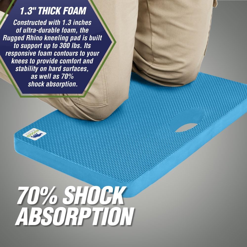 Extra Thick Foam Kneeling Pad for Gardening, Bright Blue