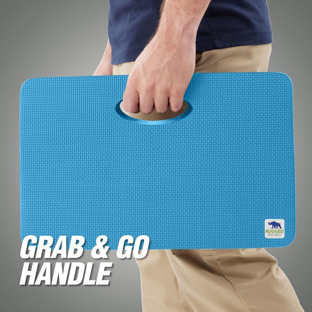 Extra Thick Foam Kneeling Pad for Gardening, Bright Blue