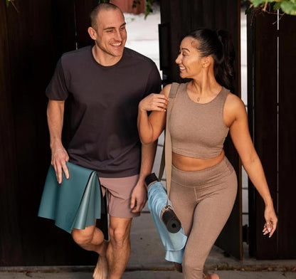 Yoga Commuter Mat Carrier - Eco-Friendly Cotton, Easy to Carry, Hands-Free, For All Mat Sizes