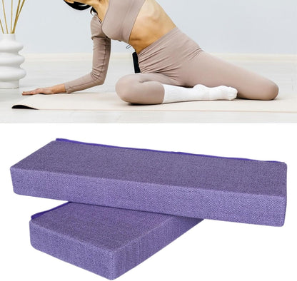 Yoga Bolster Yoga Shoulder Stand Pad for Poses Ergonomic Multipurpose Lightweight Cushion Rectangular Pillow, Linen Purple