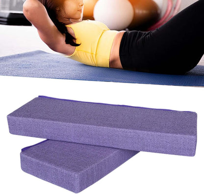 Yoga Bolster Yoga Shoulder Stand Pad for Poses Ergonomic Multipurpose Lightweight Cushion Rectangular Pillow, Linen Purple