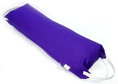 Yoga Bolster, with Cotton Canvas Pillowcase Included