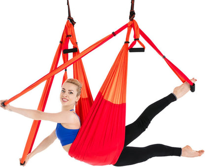 Aerial Trapeze Yoga Hammock Kit - Ultra Strong Antigravity Yoga Flying Sling Inversion Swing Tool Set