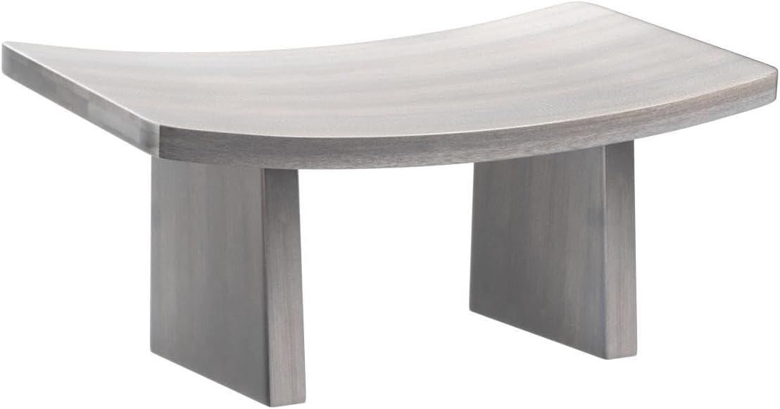 Meditation Bench | Wide Tall Sturdy Stable Cross Legged & Kneeling Stool | Easy on Hips and Knees | Meditation and Prayer Bench | Lightweight Sustainable Bamboo Meditation Stool