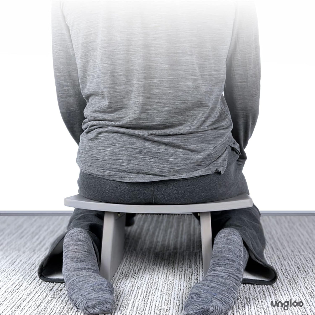 Meditation Bench | Wide Tall Sturdy Stable Cross Legged & Kneeling Stool | Easy on Hips and Knees | Meditation and Prayer Bench | Lightweight Sustainable Bamboo Meditation Stool
