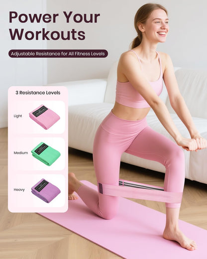 Pilates Ring Set for Women, Home Workout Pilates Equipment with Resistance Bands, 14'' Magic Circle, Mini Ball, Pilates Starter Kit for Strength, Toning and Flexibility