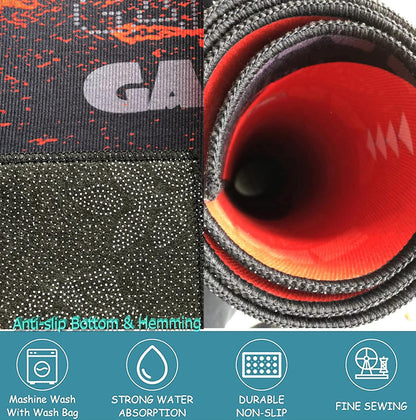 Video Game Rug - Gaming Themed Rug Gamepad Controller Area Rugs for Bedroom Gaming Carpet for Boys Game Carpet for Playrooms Bedroom Doormat Yoga Mats